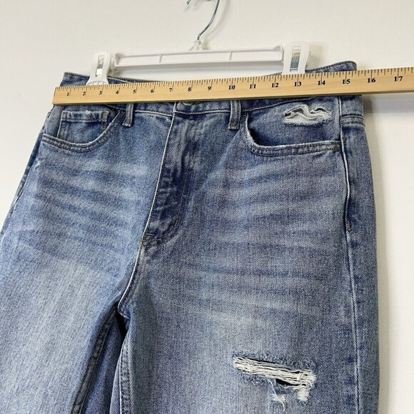 Vervet Super High Rise Beverly Slim Straight Jeans Womens Size 29 Ankle Crop - Picture 7 of 10